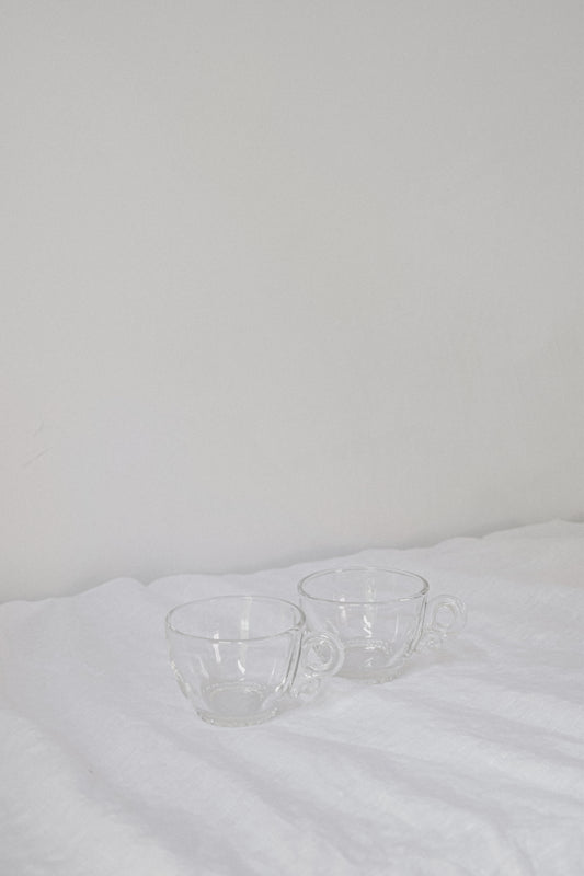 Vintage Glass Espresso Cups